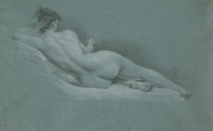 Reclining Nude, Back View by John Trumbull