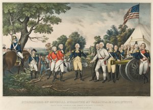 Surrender of General Burgoyne at Saratoga, N.Y., October 17th 1777, pub. 1852
