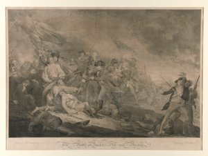 The Battle at Bunker by John Trumbull