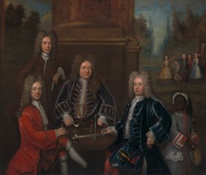 Elihu Yale with Members of his Family and an Enslaved Child