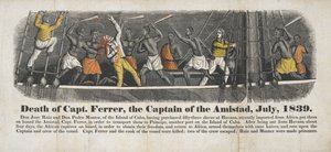 Death of Capt. Ferrer, the Captain of the Amistad, July, 1839 by John Warner Barber