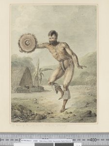 A Man of the Sandwich Islands, Dancing, c.1773-84 by John Webber