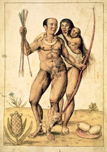 A Native American Family, c.1585-87
