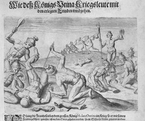 Cannibalism (engraved by Theodor de Bry) by John White