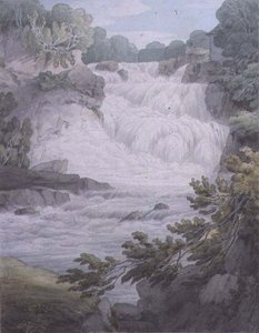 Stonebyers Linn on the Clyde by John White Abbott