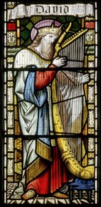 King David Harping by John William Brown