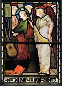 St Cecilia Singing, Lady Chapel Window by John William Brown