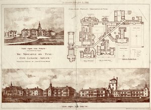 The Newcastle upon Tyne Lunatic Asylum, Coxlodge, c.1829 by John William Dyson