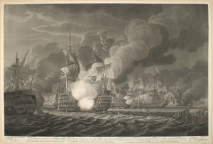 View of the Gallant Action fought off Cape St Vincent on February 14, 1797