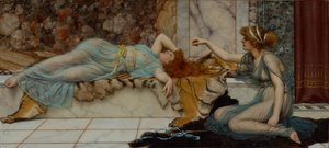 Mischief and Repose by John William Godward