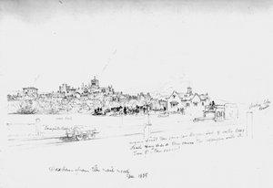 Hexham from the Rail Road by John Wilson Carmichael