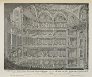 Interior of the Late Theatre Royal, Drury Lane, in London by John Winston