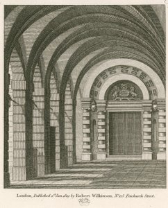 The Original Entrance from the Piazza to the Late Covent Garden Theatre, London by John Winston