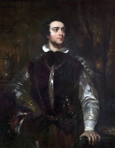 A Gentleman in an Elizabethan Costume, c.1850 by John Wood