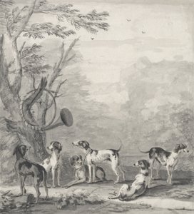 Hounds in a Landscape by John Wootton