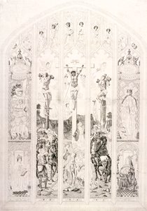 East Window in St Margaret, Westminster, Depicting the Crucifixion, London