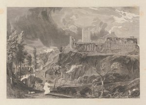 Richmond Castle and Town by John Wykeham Archer