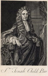 Portrait of Sir Joseph Child (1630-99), engraved by Michiel van der Gucht