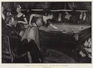 Christmas Day in a Country House, a Billiard Match after Dinner