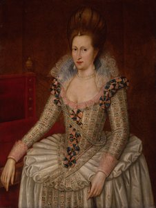 Queen Anne of Denmark, c.1605 by John de the Elder (attr. to) Critz