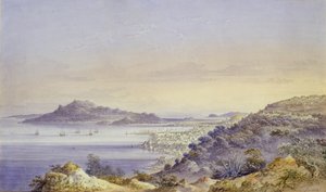 The Town and Harbour of Zante by John or Giovanni Schranz