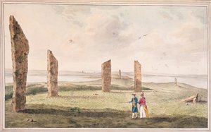 View of a Semicircle of Stones on the Banks of Stenhouse Lake in the Island of Pomona by John the Younger Cleveley