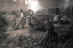Jute Factory, Kolkata, India, 2017 by Jon Nicholson