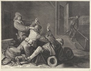 Fight in an Interior by Jonas Suyderhoef