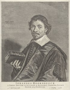 Portrait of Johannes Hoornbeeck by Jonas Suyderhoef