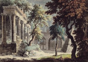 The Temple of Saturn (Roman Ruins) by Jonathan Skelton