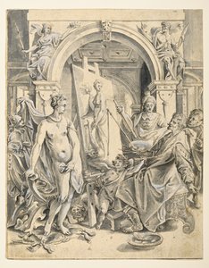 Apelles Painting Campaspe by Joos or Jodocus van (after) Winghe