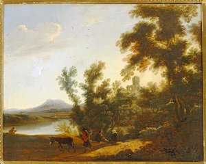 Landscape with Trees and Ruins