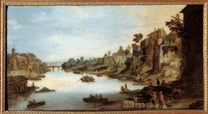 View of the Tiber in Rome