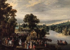 Village Fete by Joos or Josse de The Younger Momper