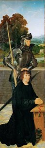 Saint George and Donor (Winged Altar, Left Panel) by Joos van Cleve
