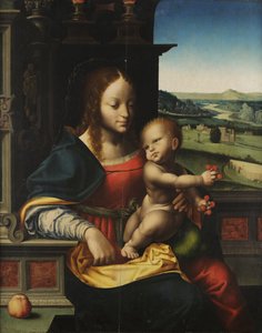 Madonna with Child and Fruit