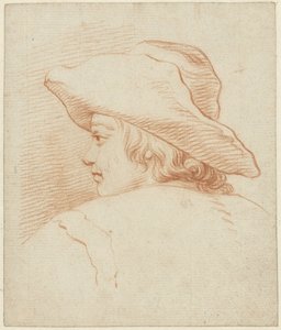 Head of a Boy with a Large Hat by Jordanus Hoorn