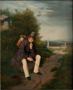 An Artist Resting on a Hike by Jorgen Roed