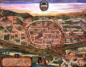 Map of Saintes, from 
