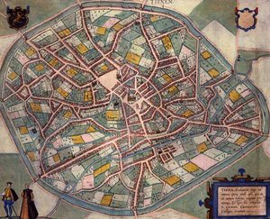 Map of Tienen, from 
