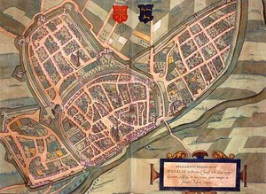 Map of Wesel, from 