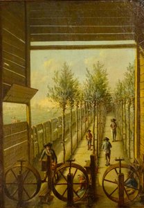 Kleingarenbaan at the Towpath in Gouda in 1795 by Joris Herst