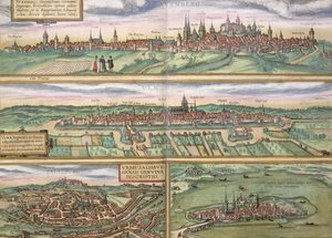 Map of Nuremberg, Ulm, and Saltzburg, from 