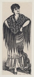 A gypsy, ca. 1880-1910 by José Guadalupe Posada