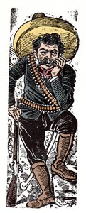 The Mexican Revolution (1910-1920) - General Genovevo de la O, a Revolutionary Follower of Emiliano Zapata (xylography) by Jose Guadalupe Posada (1852-1913) by José Guadalupe Posada