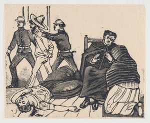 The Double Murder in Puente de los Gallos, ca. 1905-1910 by José Guadalupe Posada