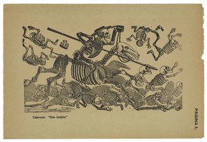 The Skulls of Don Quixote, c.1910-13, printed 1943 by José Guadalupe Posada