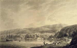 Detail of a drawing by Alejandro Malaspina and Jose del Pozo