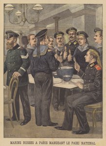 Russian Sailors in Paris Eating Stew