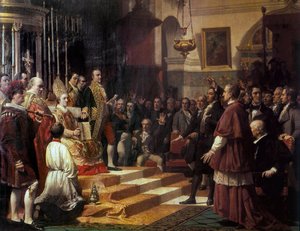 The Oath of the Cortes de Cádiz in 1810 by Jose Casado del Alisal